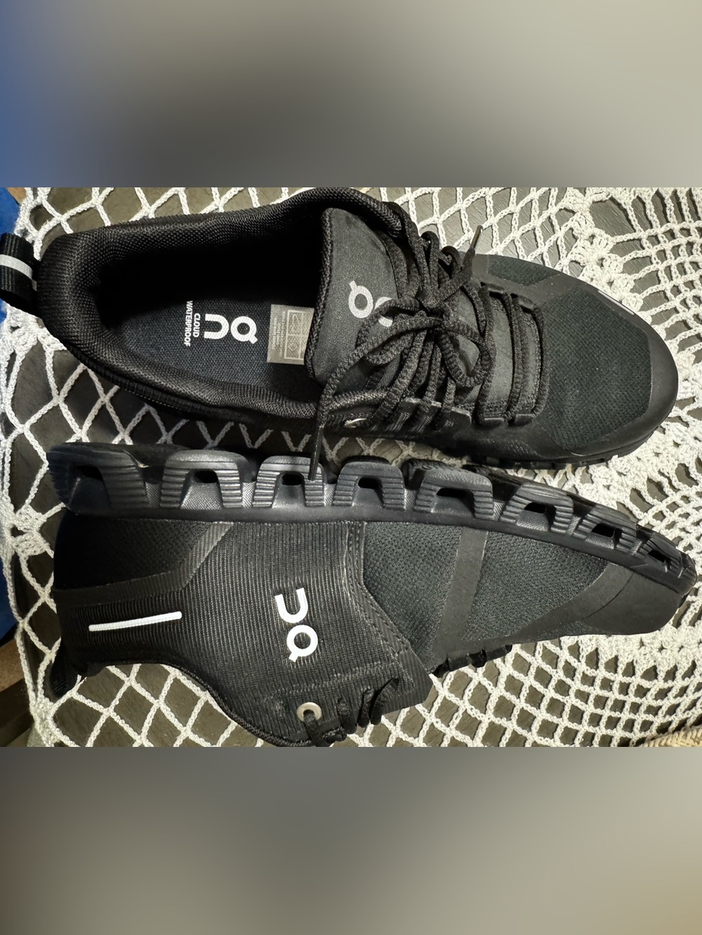 On Running Women's Cloud Athletic Shoes - Black - Picture 2 of 4